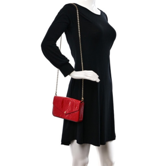 Authentic Louis Vuitton vernos felicite pochette chain wallet - Picture 3 of 11